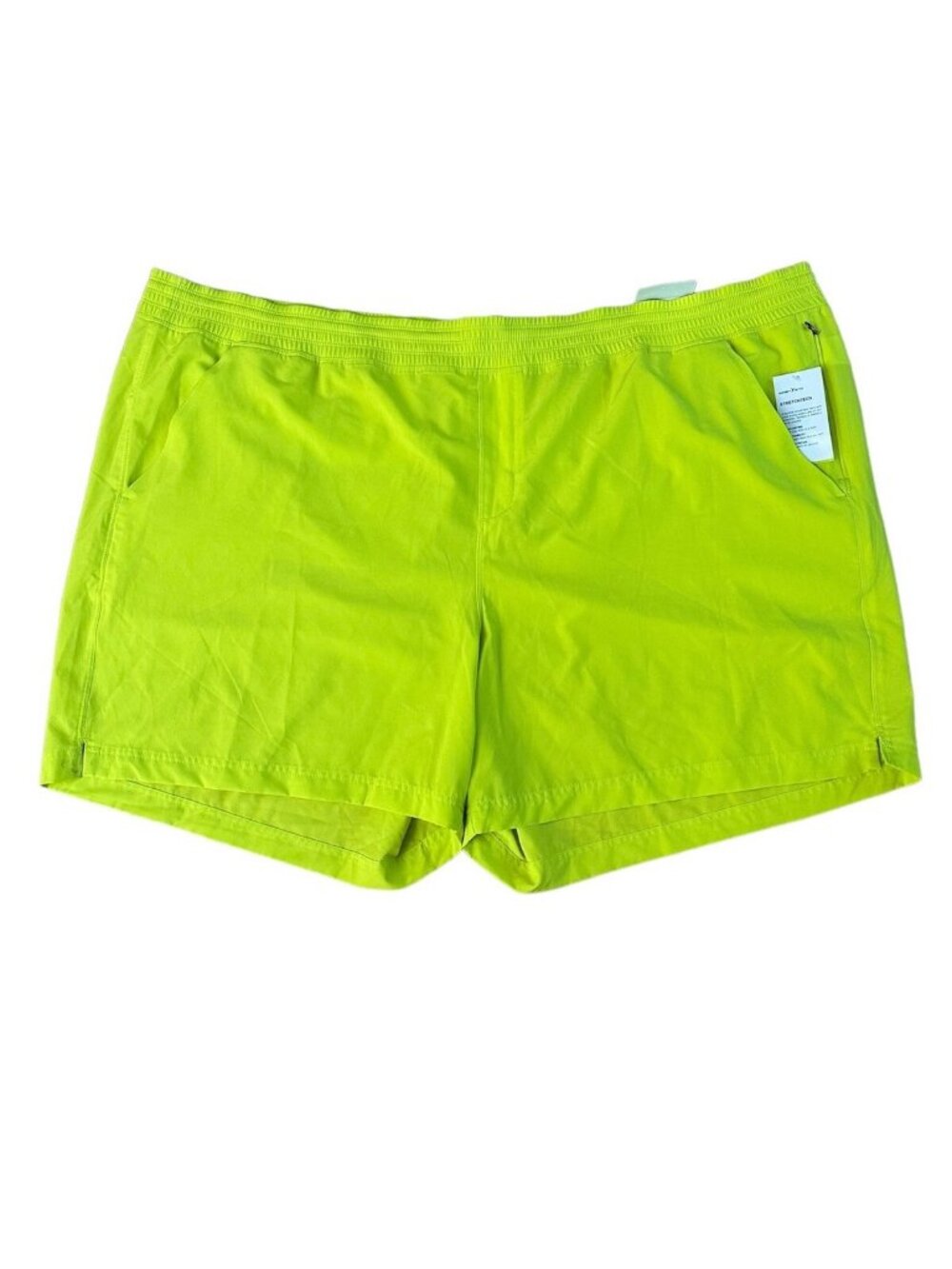 Old Navy Active Shorts Mens 4X Yellow StretchTech Go Dry Quick Dr Athletic NWT - Picture 2 of 13